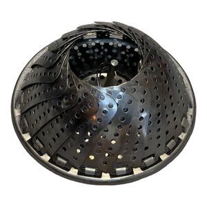 Vintage Foldable Stainless Steel Cooking Food Strainer Steamer Basket